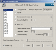 MIDIoverLAN CP screenshot